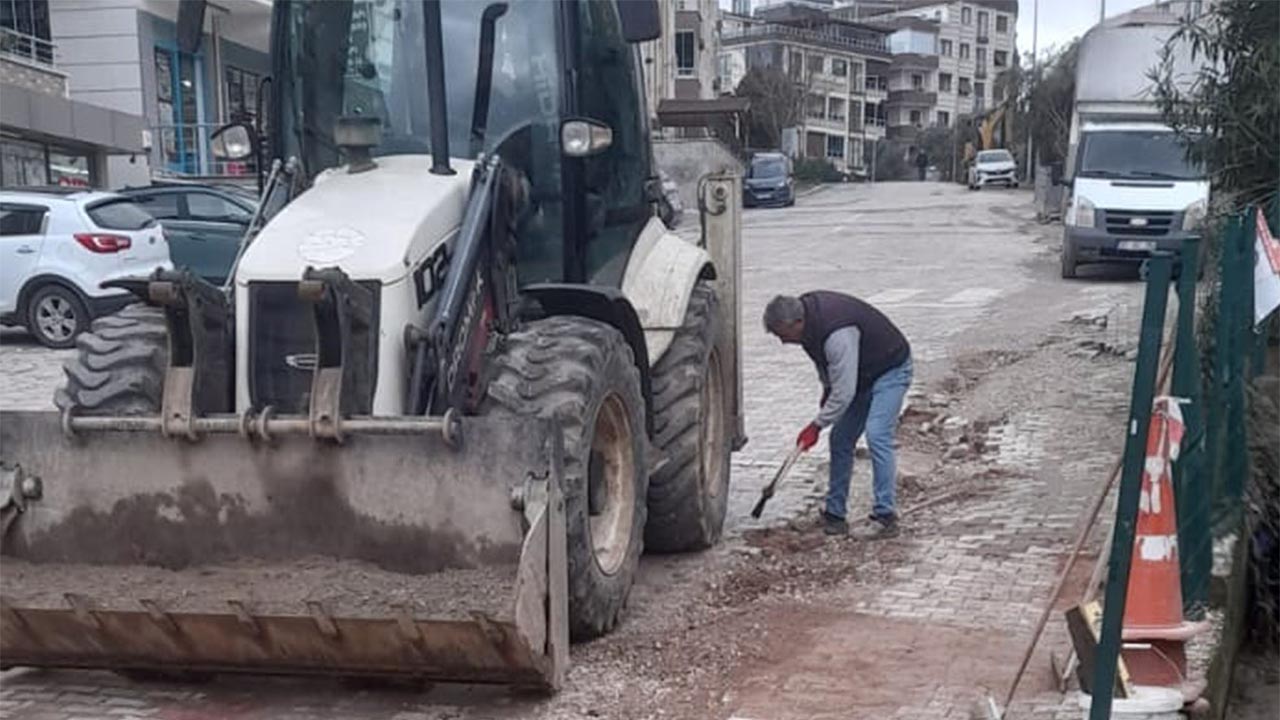 Yalova Cinarcik Belediye Tasliman Mahalle Sokak Parke Onarim Calisma (2)