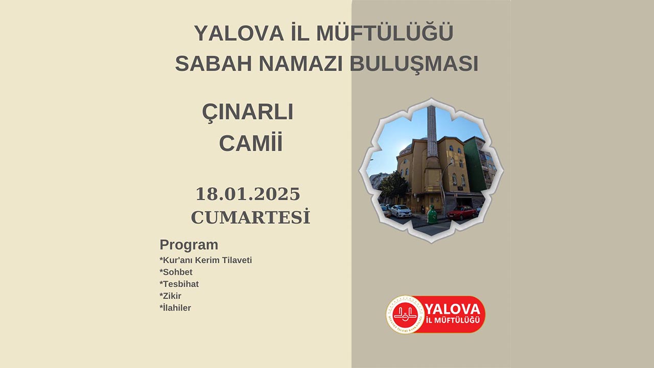 Yalova Il Muftuluk Cinarli Cami Sabah Namazi Bulusma (1)