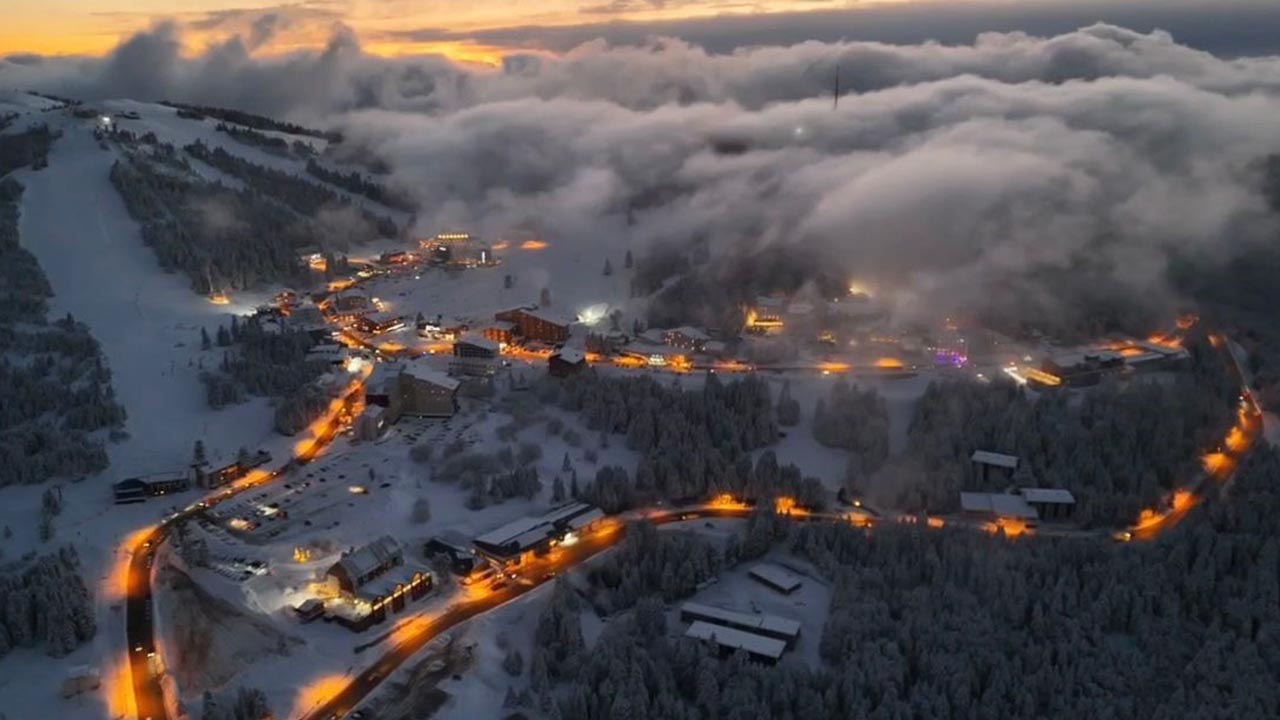 Uludağ Kar Dron Manzara Tatil Kayak Snowboard (4)