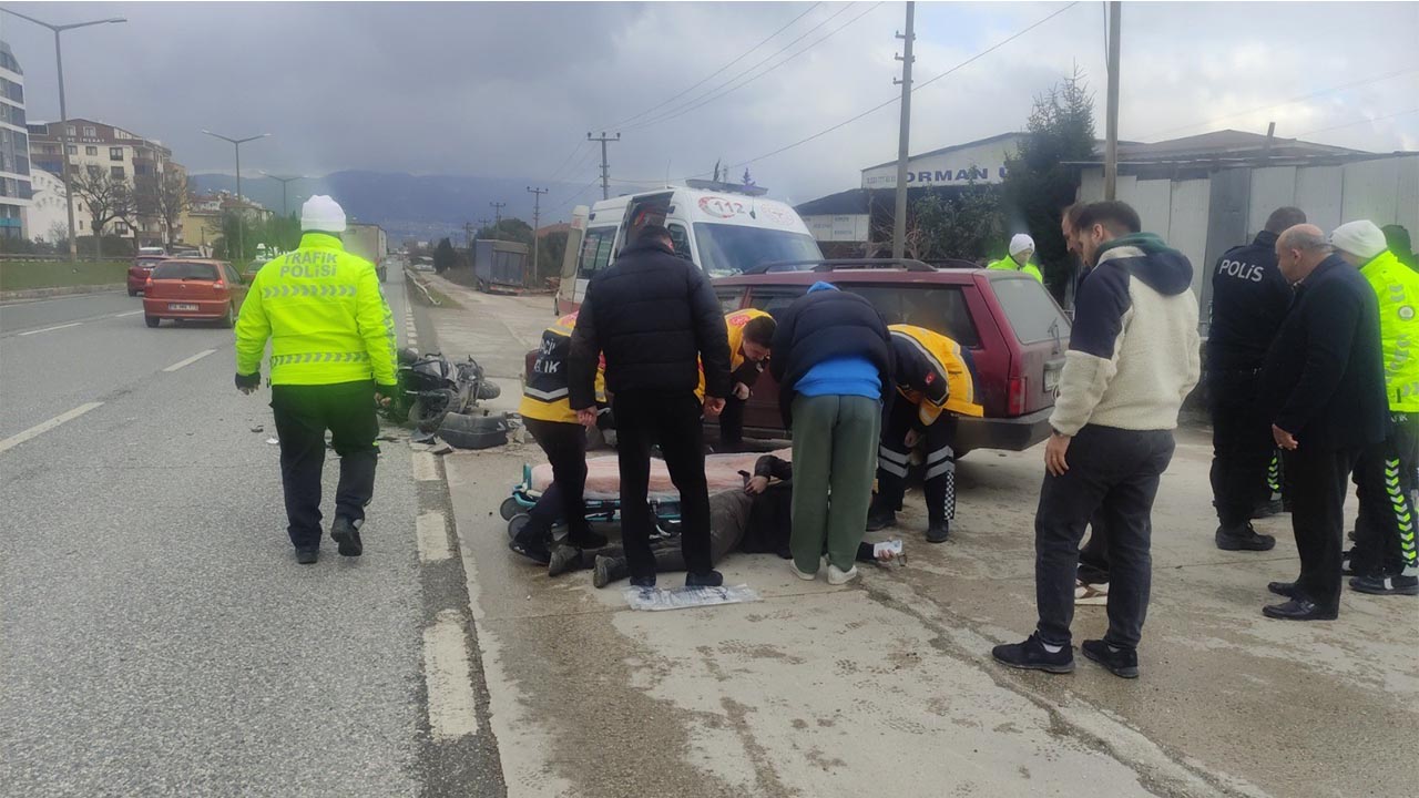 Yalova Bursa Orhangazi Trafik Kaza Motosiklet Yarali (3)