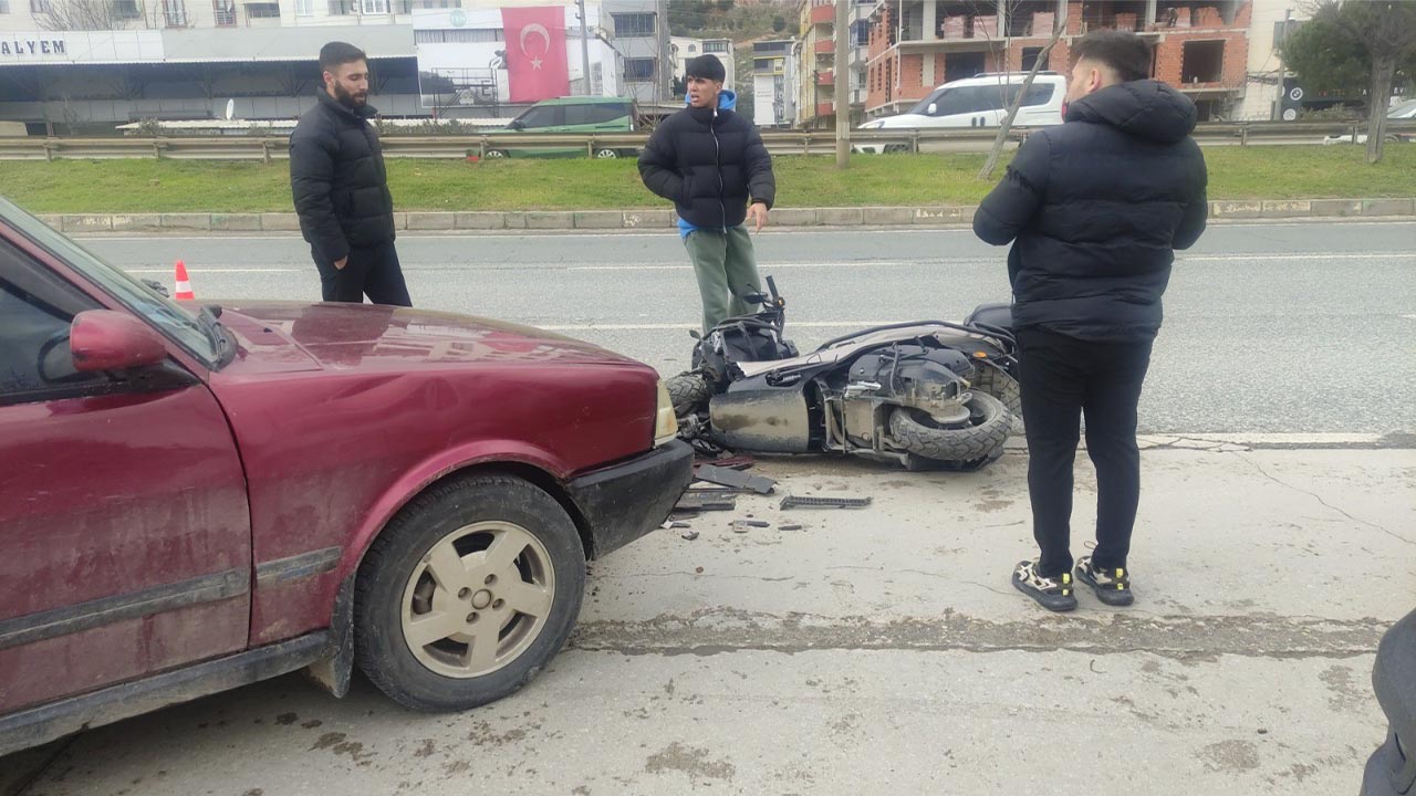 Yalova Bursa Orhangazi Trafik Kaza Motosiklet Yarali (4)