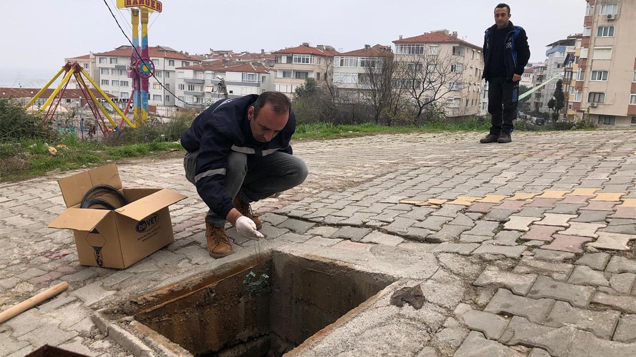 Yalova Cinarcik Belediye Ekip Kemirgen Mucadele Mum (3)