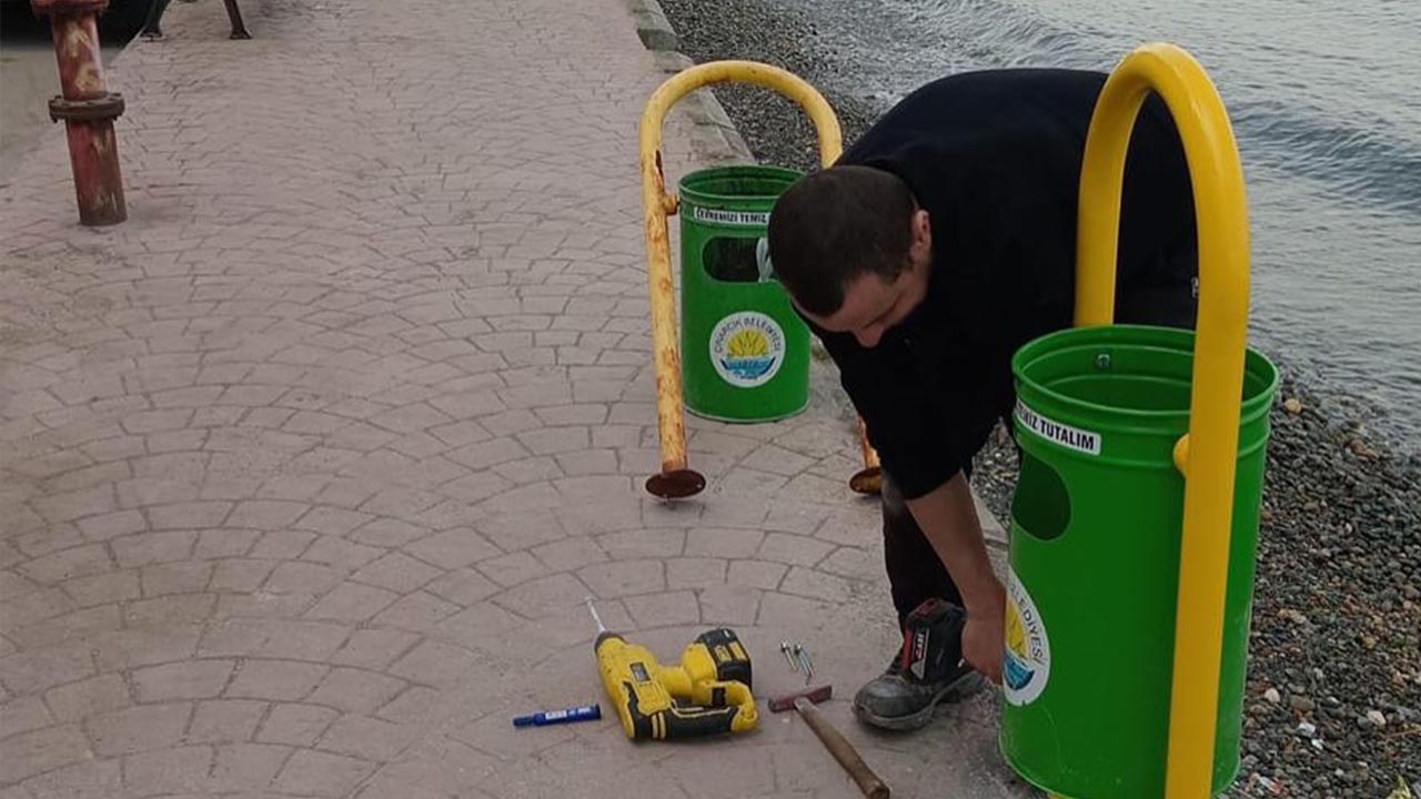 Yalova Cinarcik Belediye Sahil Temizlik Calisma (2)