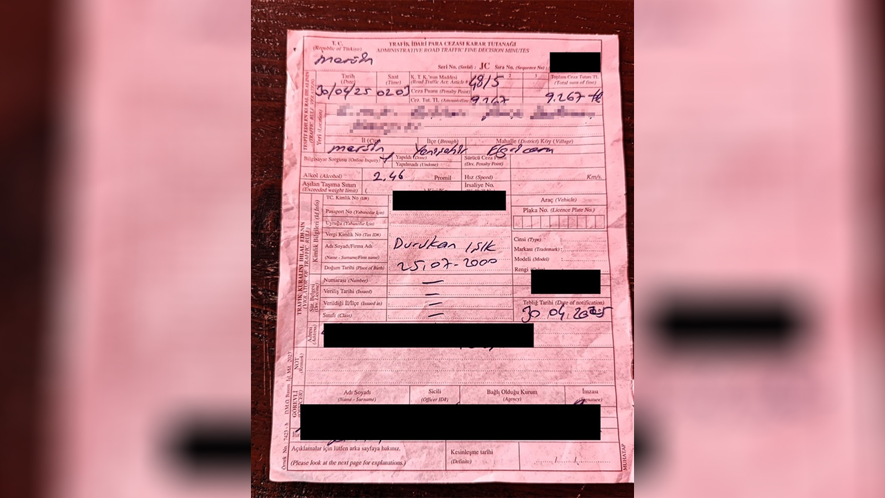 Atla Giderken 'Alkollü Araç Kullanmak'tan Ceza Yedi (1)