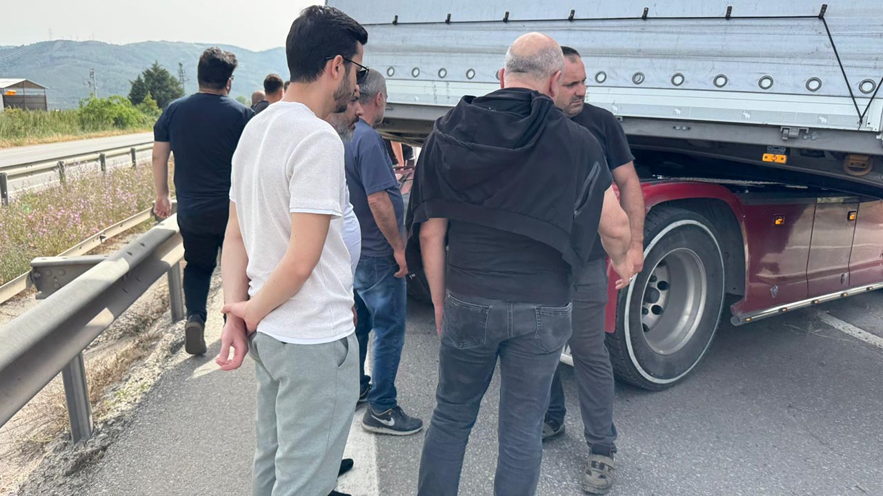 Yalova Bursa Orhangazi Tir Sofor Ari Isirma Trafik Felc (4)