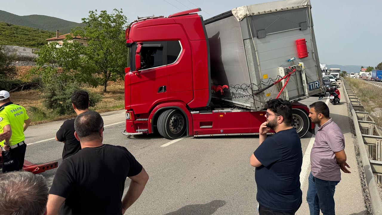 Yalova Bursa Orhangazi Tir Sofor Ari Isirma Trafik Felc (5)