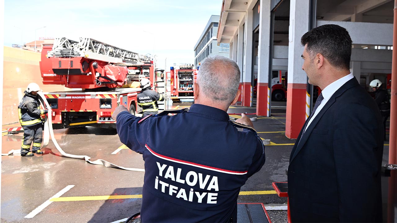 Yalova Belediye Itfaiye Tatbikat (1)