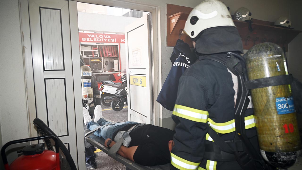 Yalova Belediye Itfaiye Tatbikat (3)