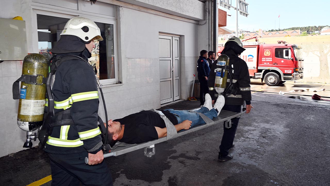 Yalova Belediye Itfaiye Tatbikat (4)