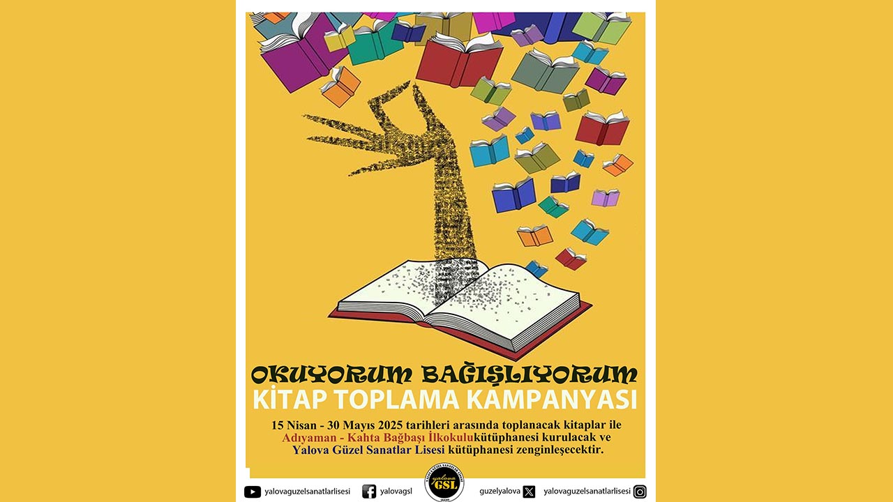 Yalova Guzel Sanatlar Lisesi Kitap Toplama Kampanyasi (1)