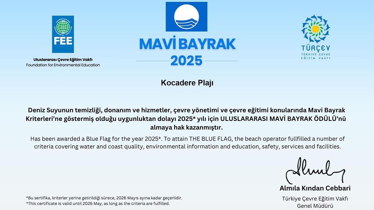 Yalova Kocadere Plaj Mavi Bayrak Statu Hak Kazanma Haber (2)