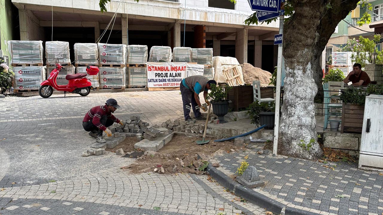 Termal’de Yol Onarımları Devam Ediyor (1)