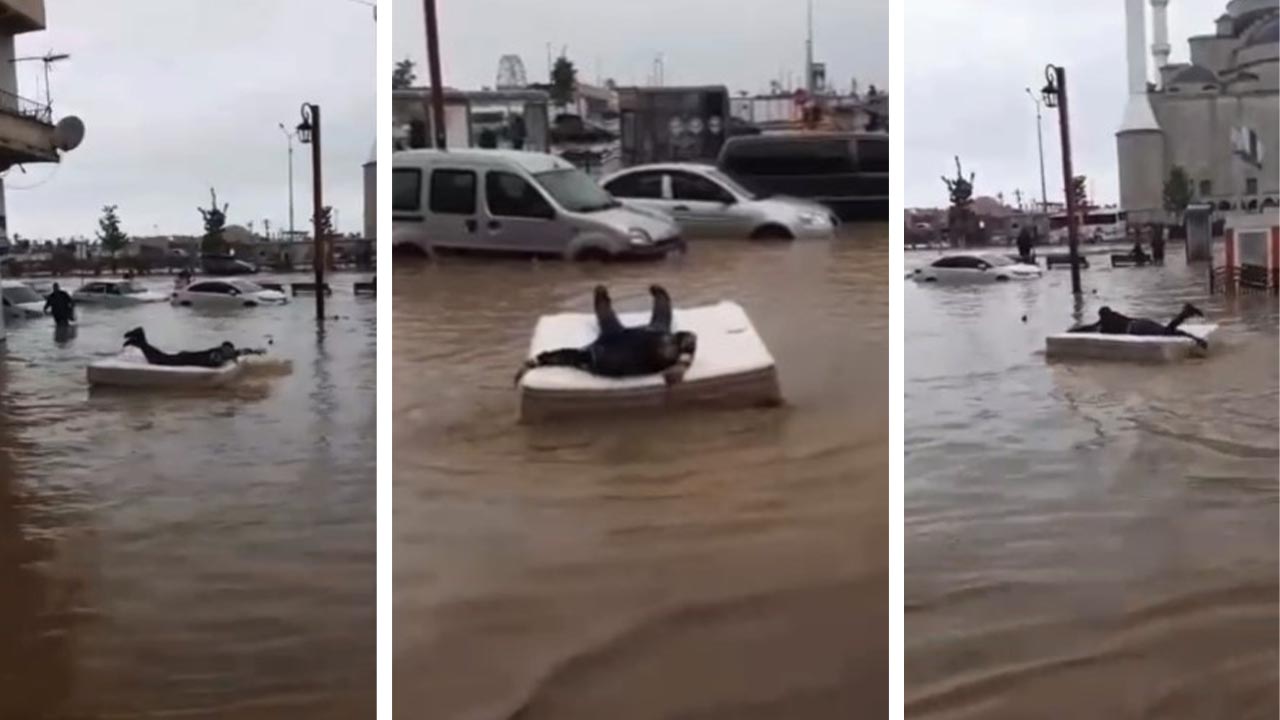 Trabzon Sel Yatak Komik Adam (1)