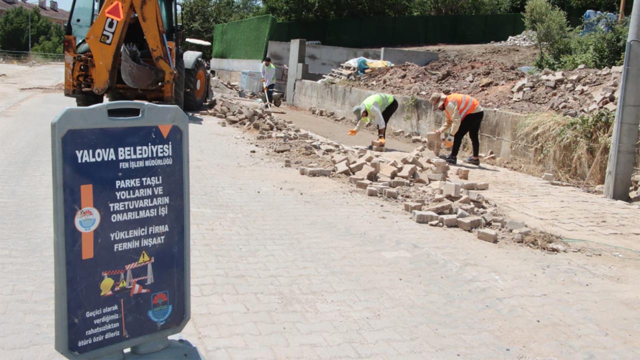 Yalova Belediye Mahalle Parke Yol Calisma (2)