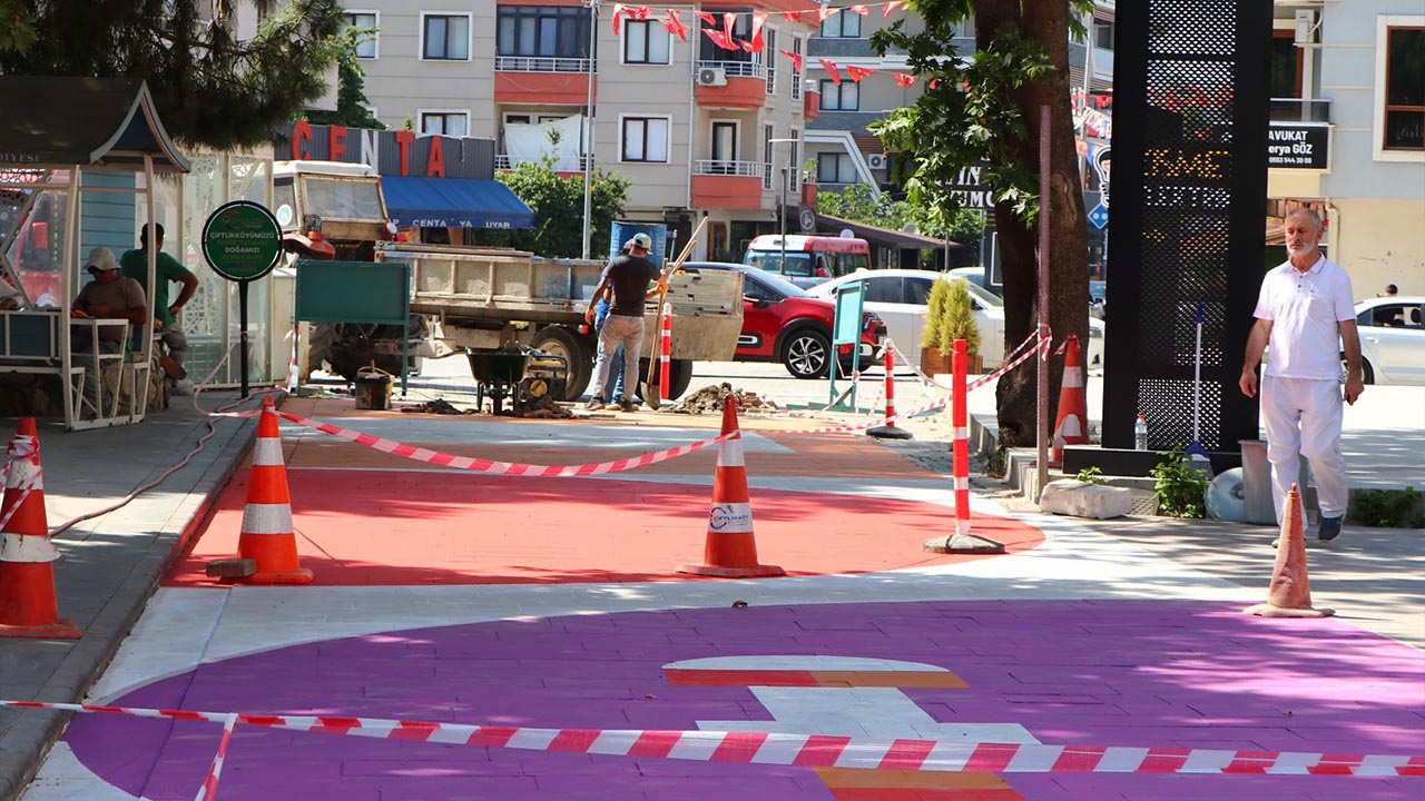 Yalova Ciftlikkoy Belediye Merkez Sokak Renkendirme Calisma (2)
