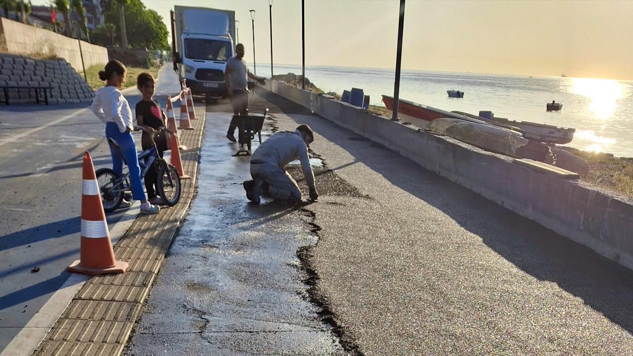 Yalova Ciftlikkoy Sahil Yuruyus Yol Bakim Calisma (1)