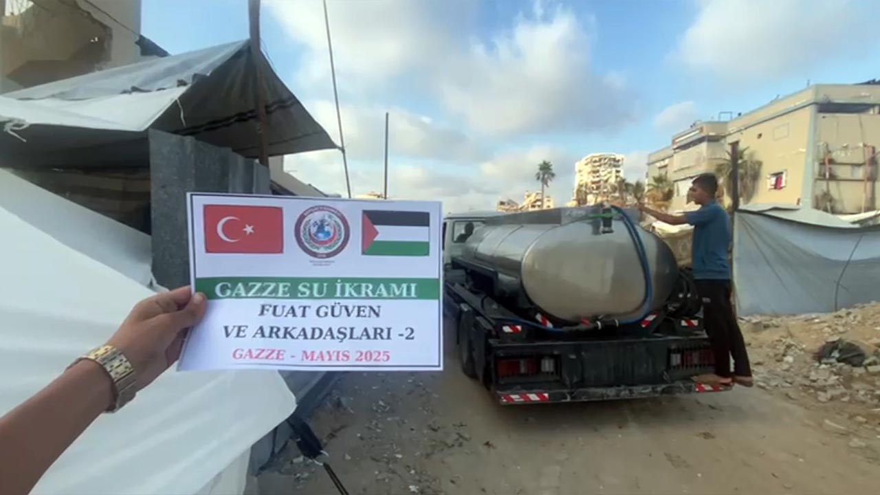 Yalova Esnaf Gazze Su Tanker Yardim Muslumanlar (2)