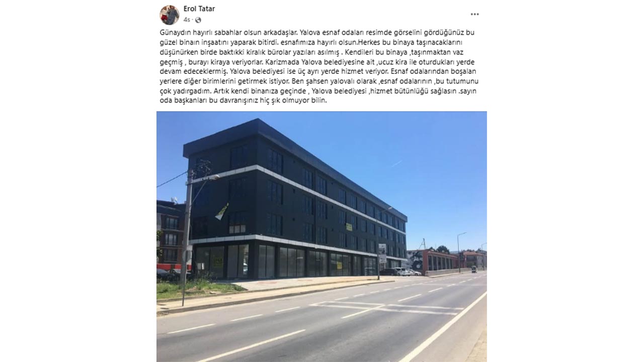 Yalova Yeni Esnaf Saray Odalar Eski Il Baskani Iddia Tartisma Tatar Kocal (2)
