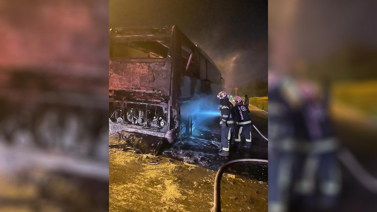 Denizli Tur Otobus Yangin (3)