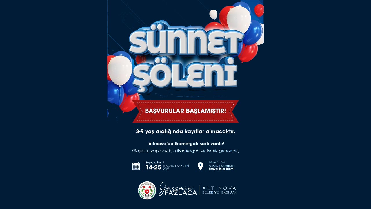 Yalova Altinova Sunnet Solen Heyecan