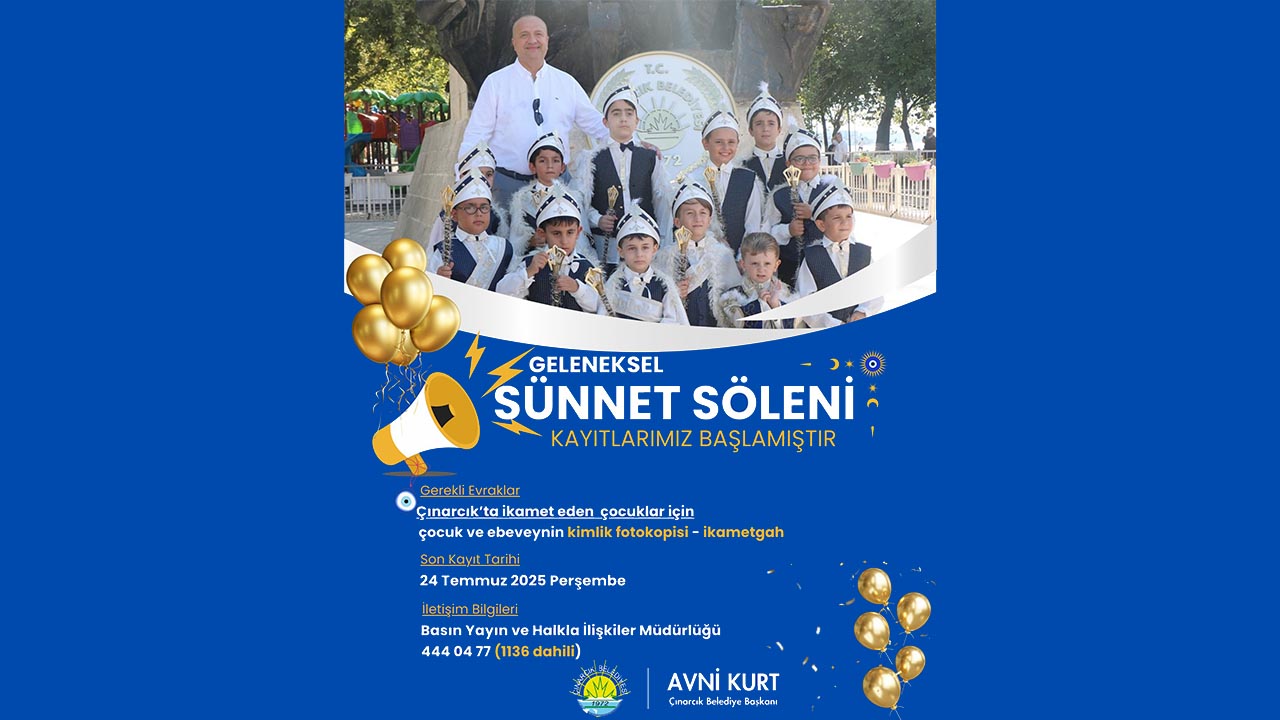 Yalova Cinarcik Toplu Sunnet Solen Kayit