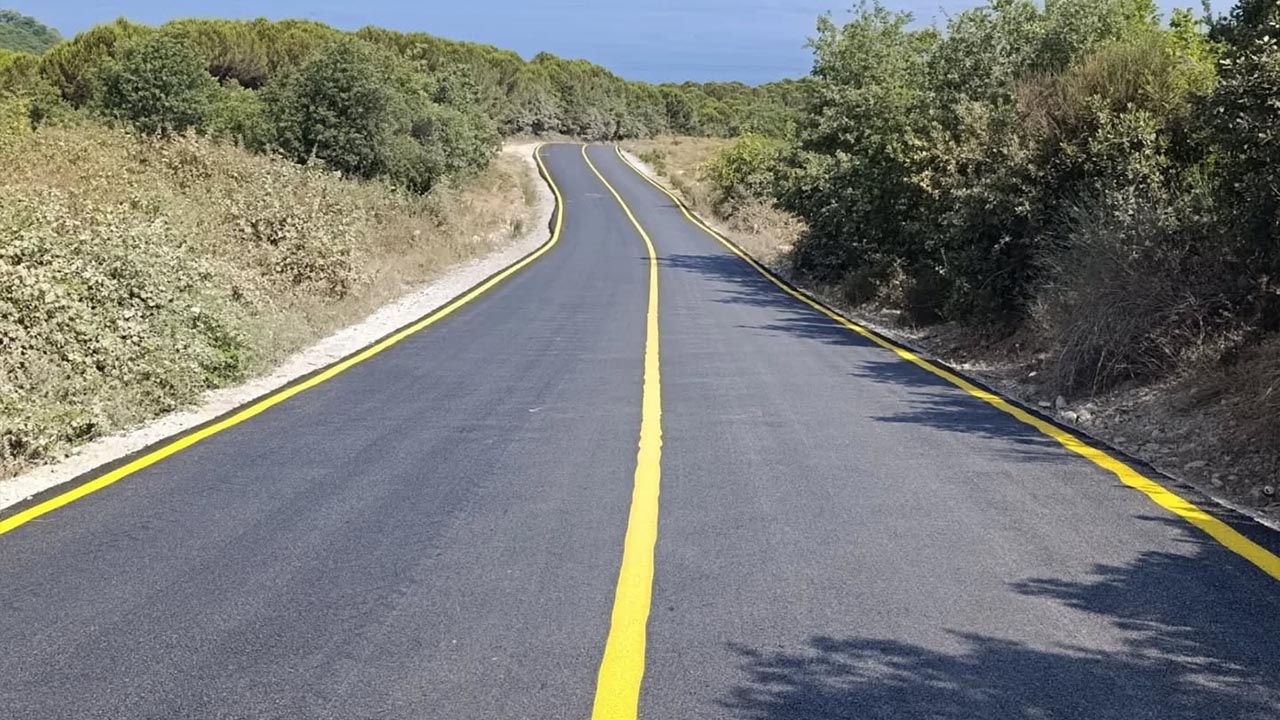 Yalova Cinarcik Yol Cizgi Calisma Bitti (4)