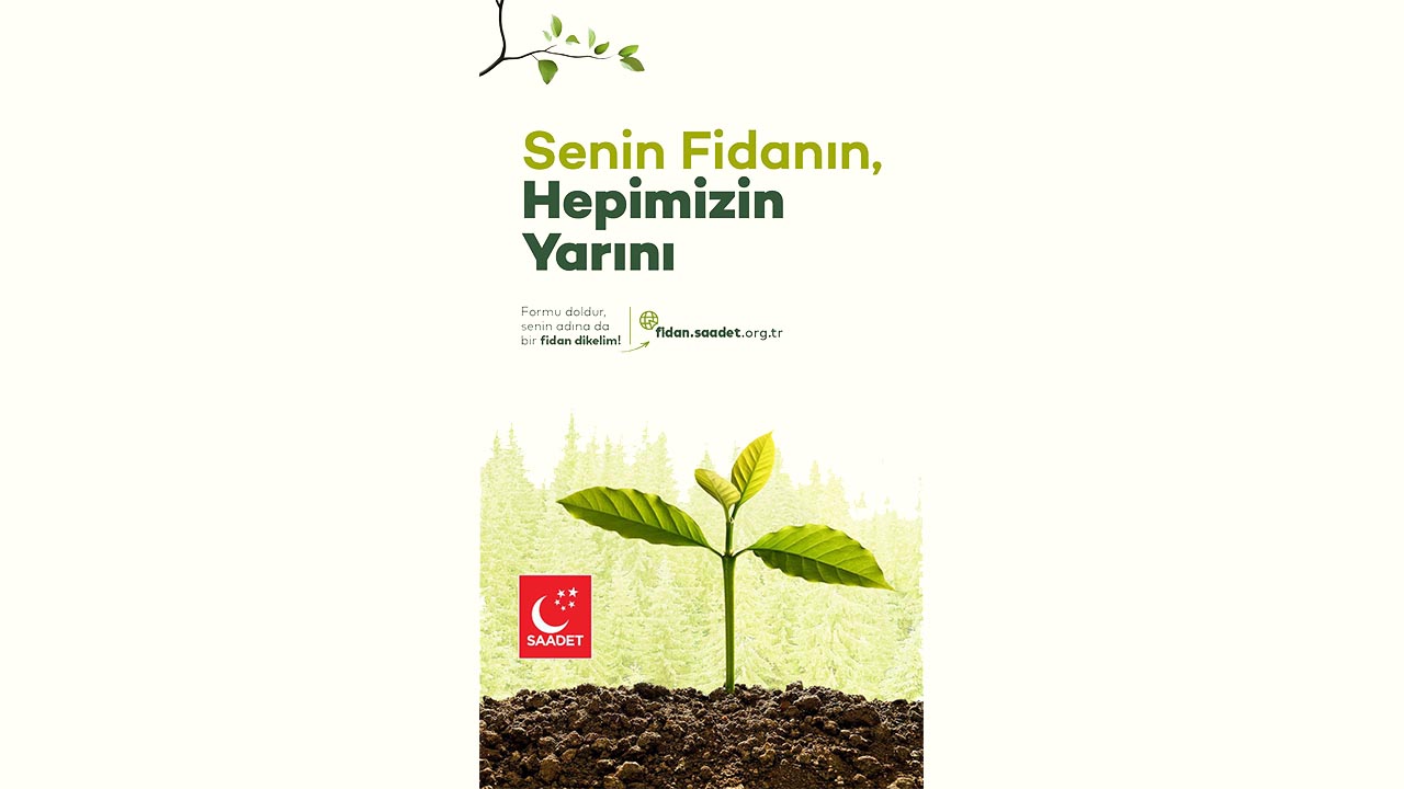 Yalova Saadet Partisi Il Baskanlik Genel Merkez Fidan Dikim Kampanya Cagri (2)