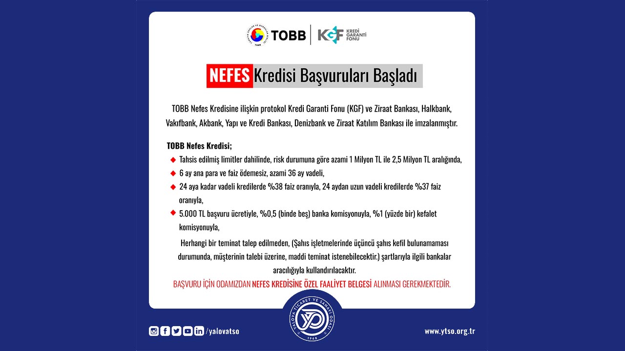 Yalova Tobb Nefes Kredi Kobi Basvuru Detaylar (2)