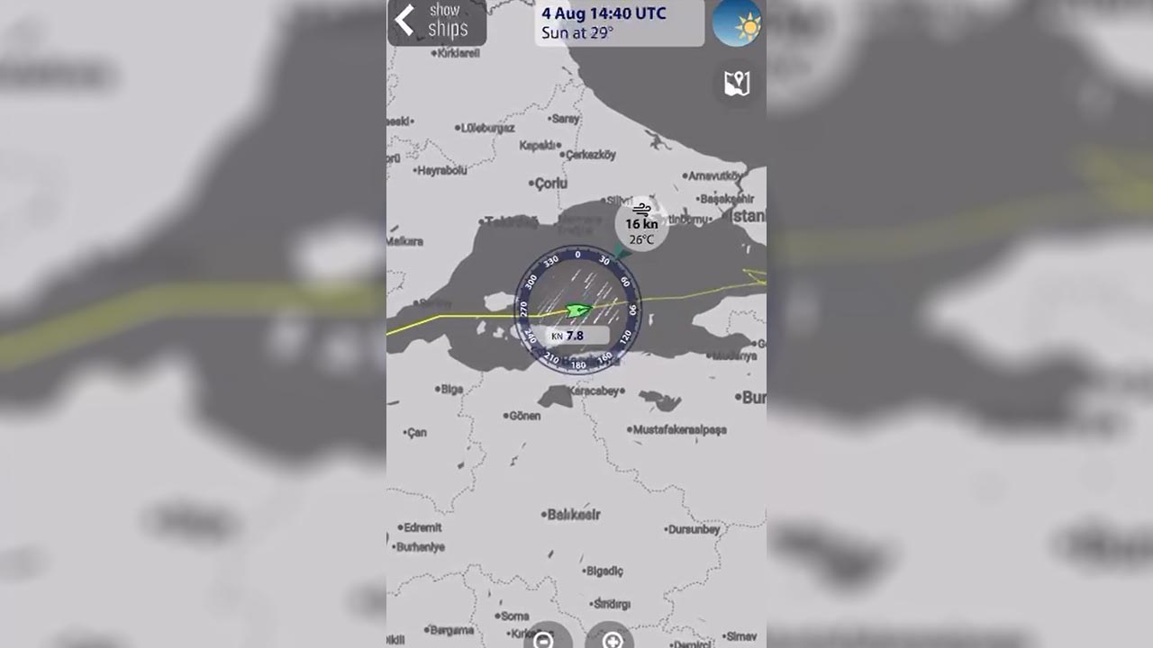 Yalova Marmara Isadami Yat Parcalanma Yuk Gemisi Carpma Iddia Radar Goruntu (1)