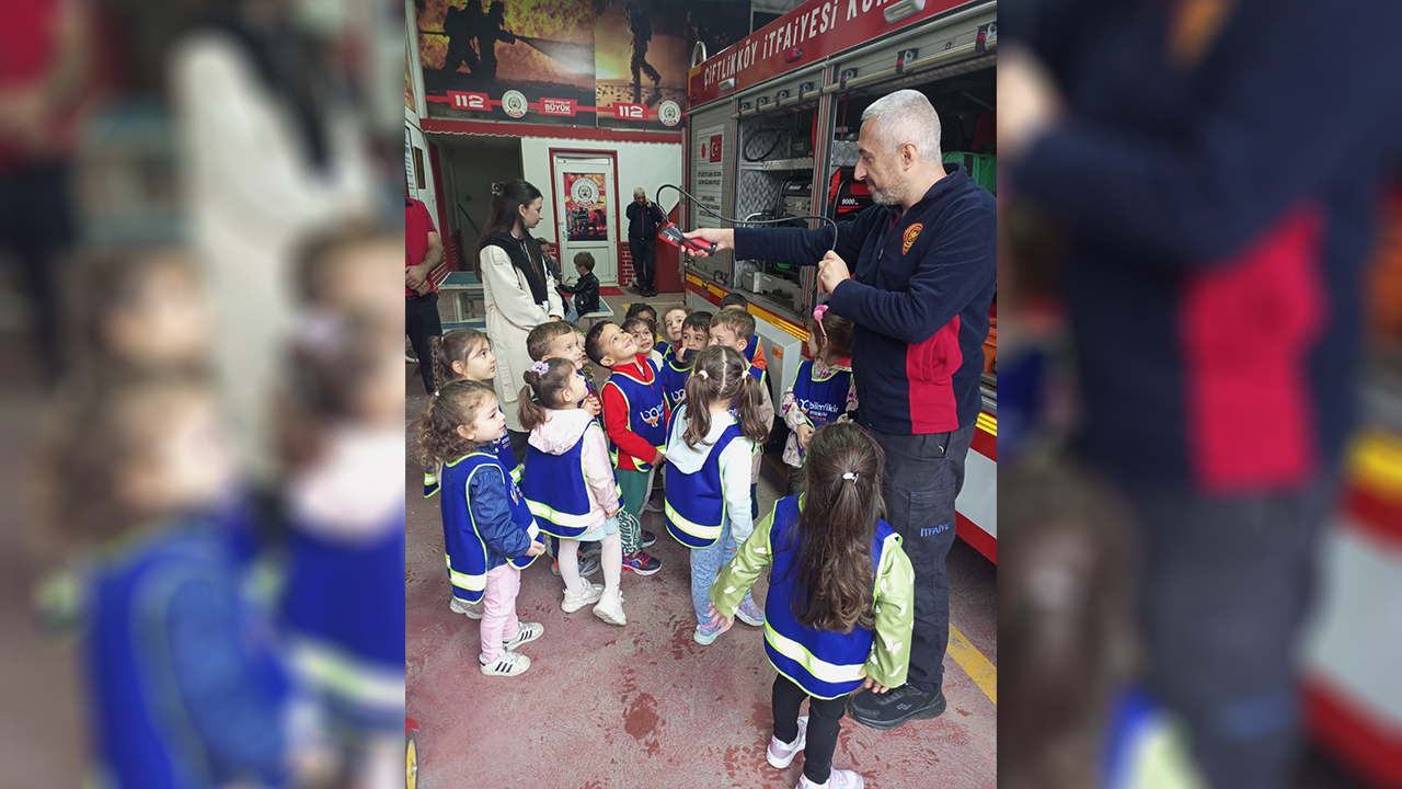 Bilimfikir Minikleri Çiftlikköy İtfaiyecileriyle Buluştu (3)