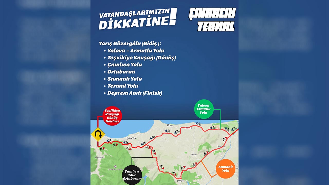 Gran Fondo Için Yalova’da Yollar Kapanacak (3)
