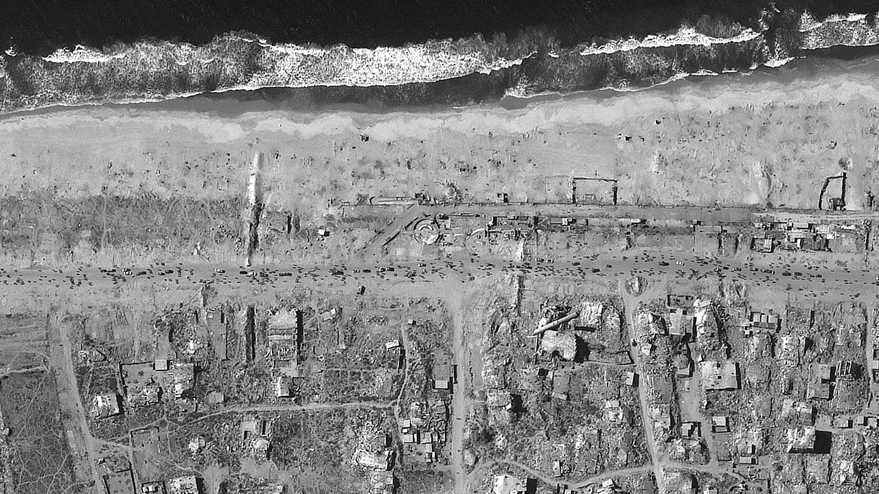 Israil Filistin Gazze Yıkım Uydu Fotograf (2)