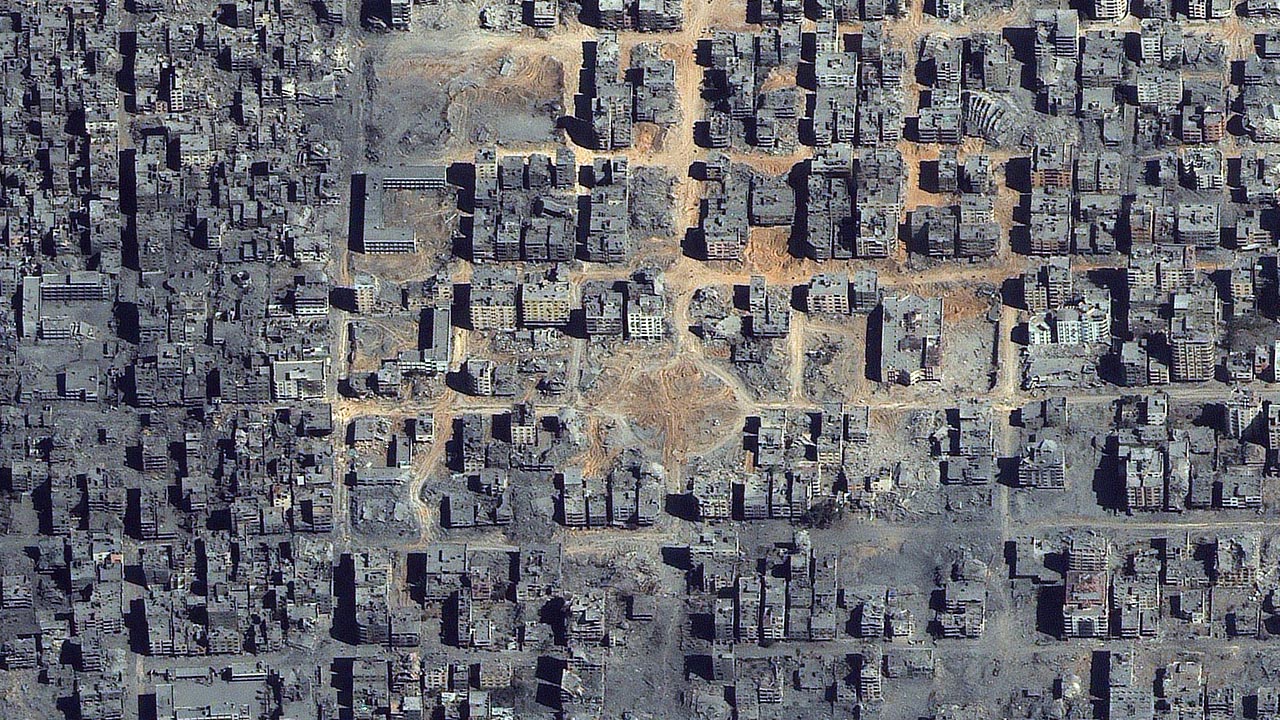 Israil Filistin Gazze Yıkım Uydu Fotograf (3)