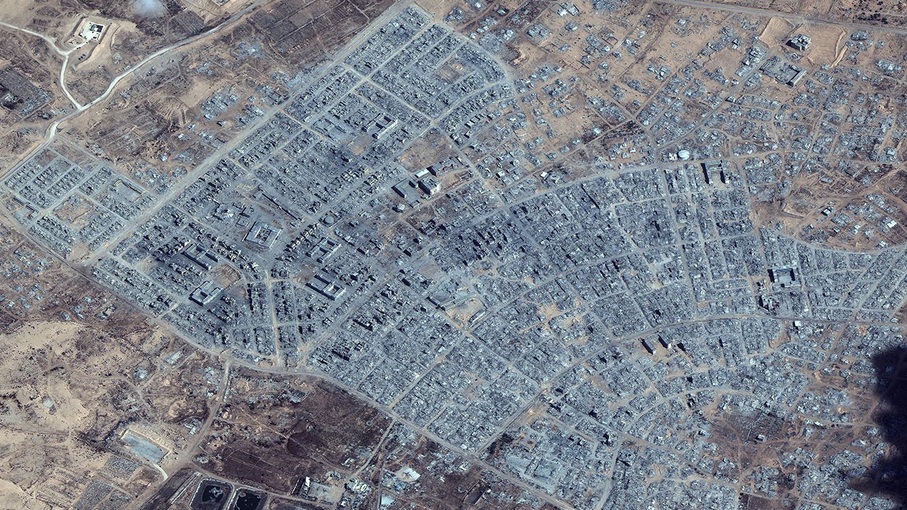 Israil Filistin Gazze Yıkım Uydu Fotograf (5)