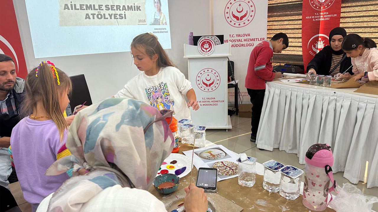 Yalova Aile Sosyal Hizmet Il Mudurluk Polis Esleri Dernek Seramik Etkinlik (5)