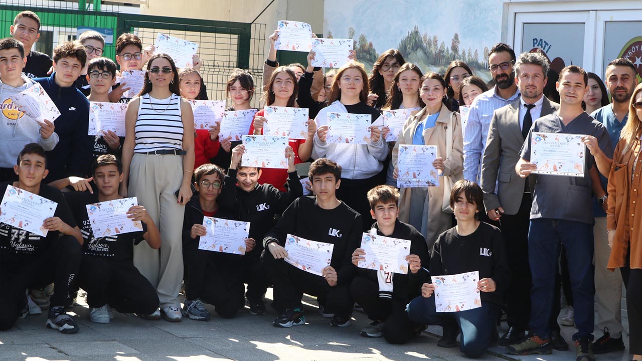 Yalova Ciftlikkoy Belediye Sahipsiz Sokak Hayvanlar Bakimevi Uzmanlar Koleji Ogrenciler (3)