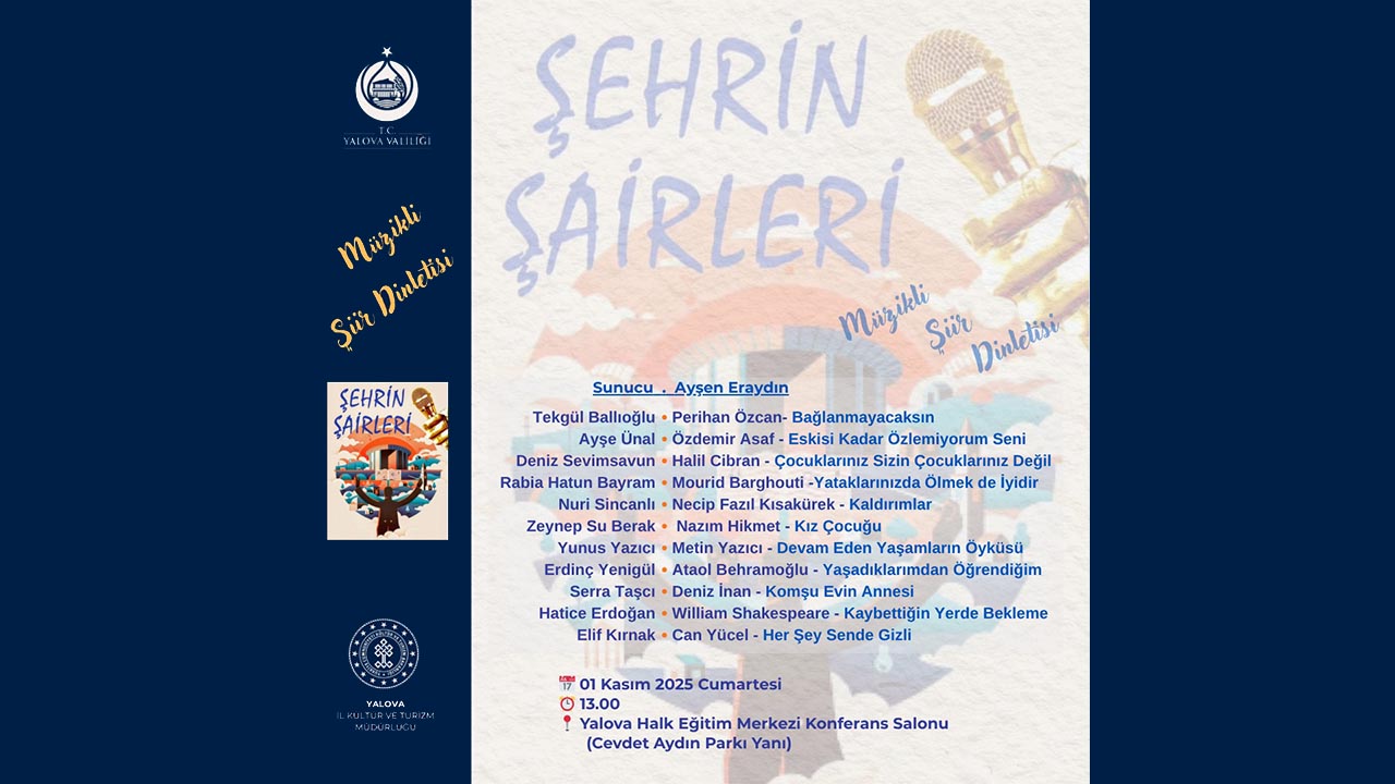 Yalova Pendik Sehrin Sairleri Ekip Dinleti Program