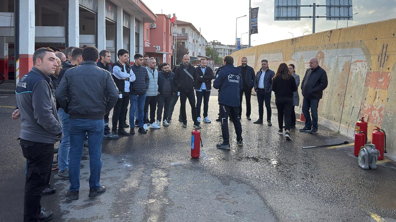 Marmaragaz Çalışanlarına Yangın Tatbikatı (1)