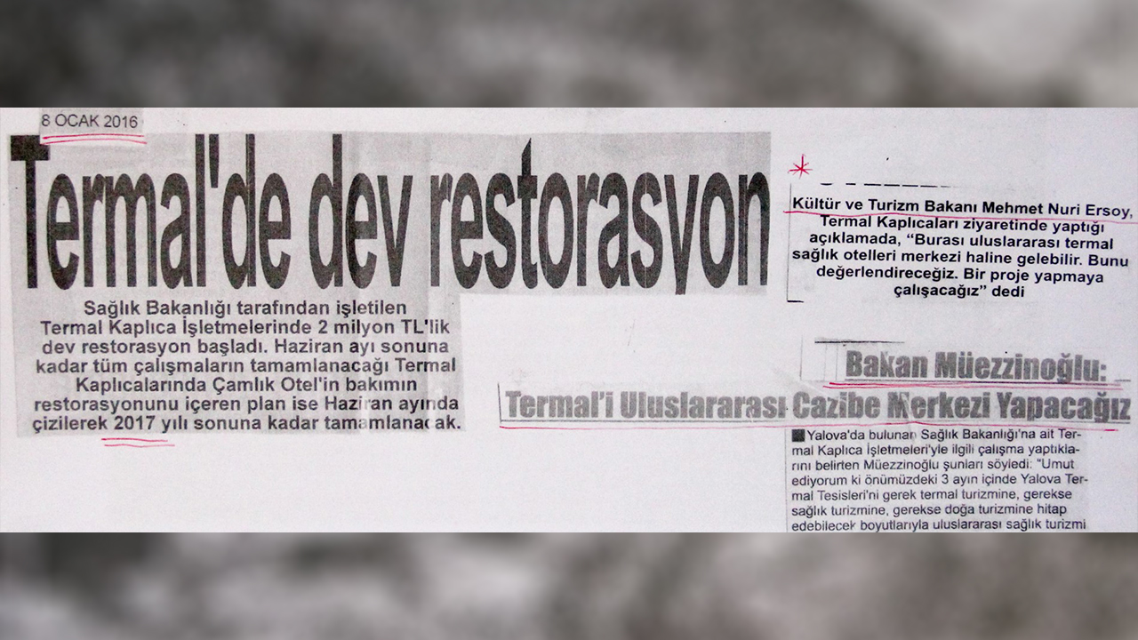 Mazi Kalbimde Yaradır; Yalova Kaplıcaları Termal Tesisleri (2)