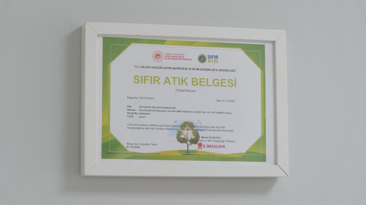 Yalova’da Ilk Kez Genel Sıfır Atık Belgesi’ne Sahip Oldu (2)