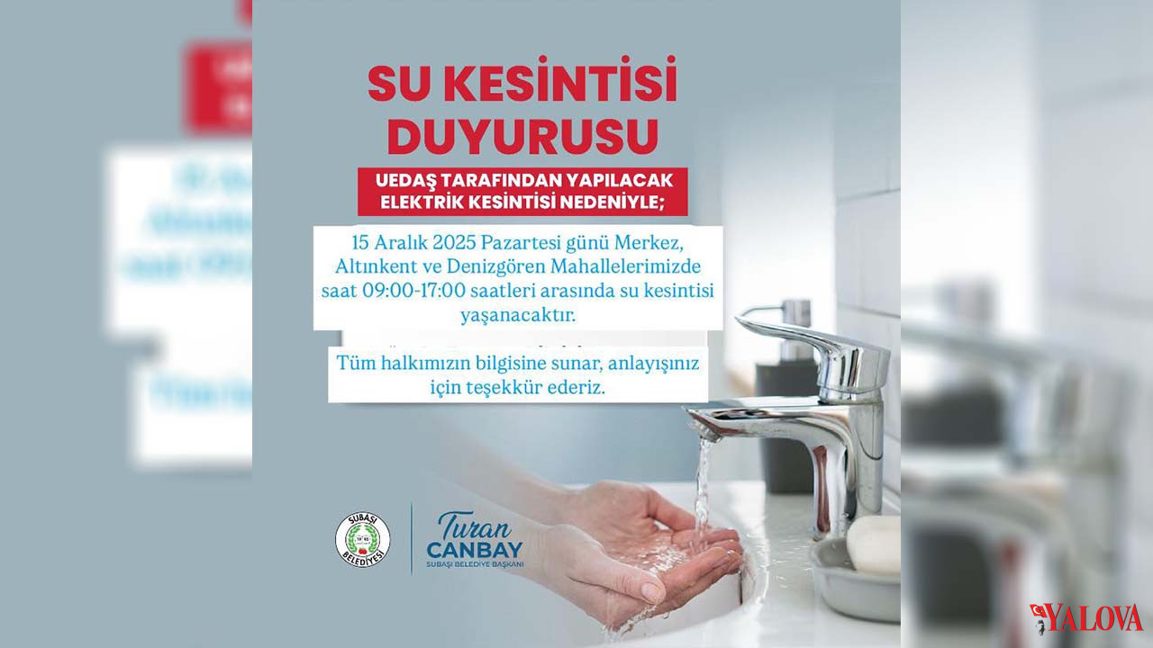 Subaşı’nda 3 Mahallede Su Kesintisi Yaşanacak (1)