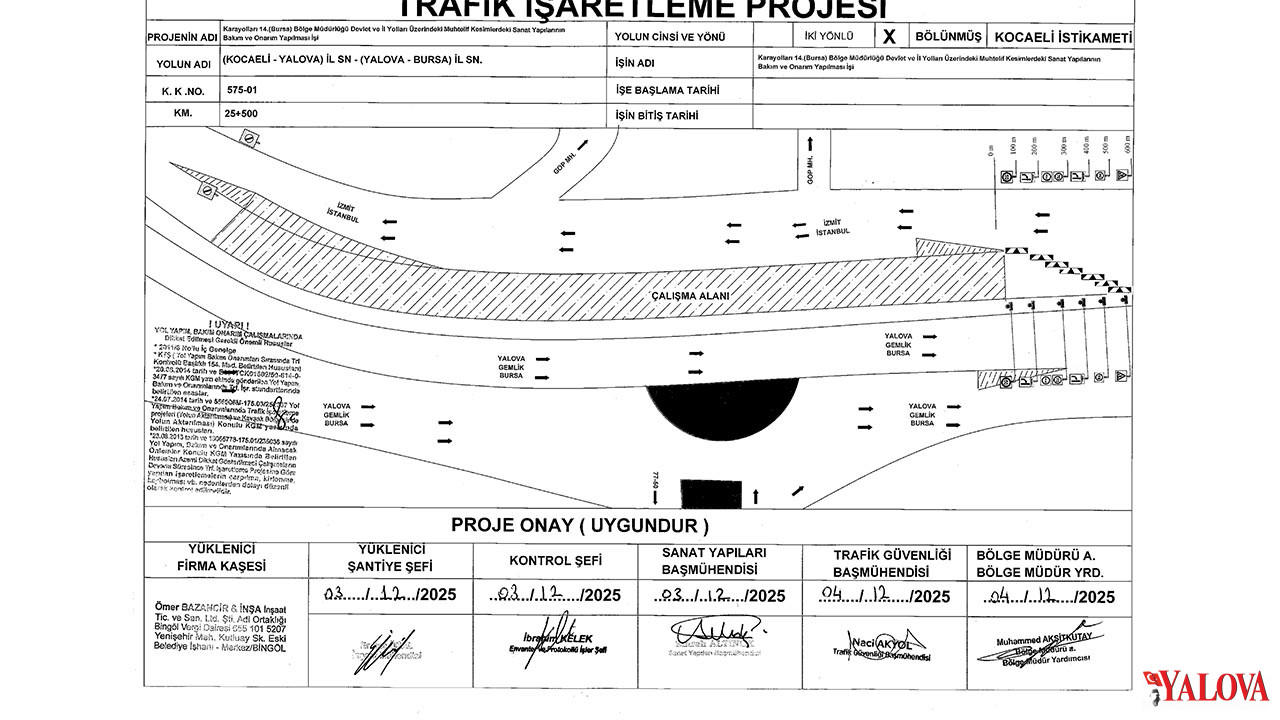 Sürücüler İçin Kritik Süreç Tonami Kavşağı’nda Bakım Başlıyor (2)