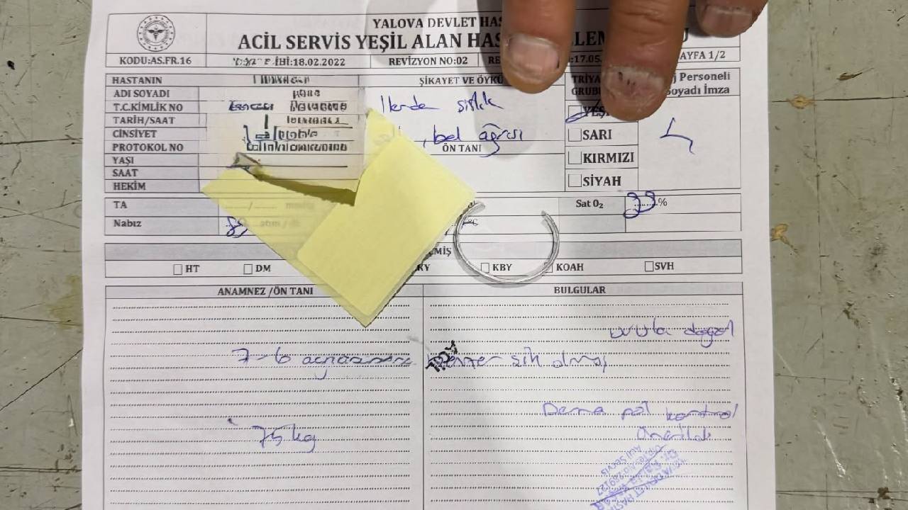 Gece Yarısı Panik Parmağına Sıkışan Yüzük İtfaiye Tarafından Çıkarıldı Haber (2)