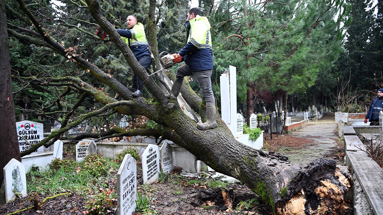 Şiddetli Fırtına Şehir Mezarlığını Da Etkiledi (3)