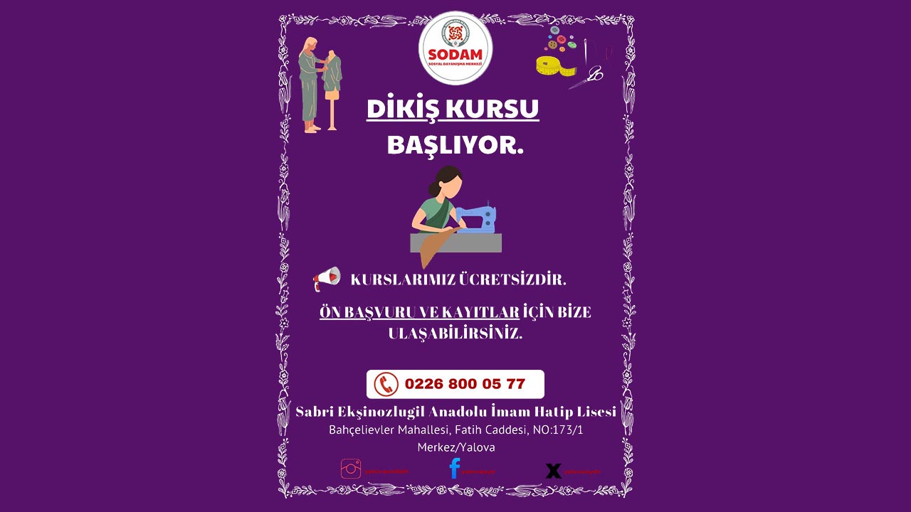 Ücretsiz Dikiş Kursu Açılıyor (2)