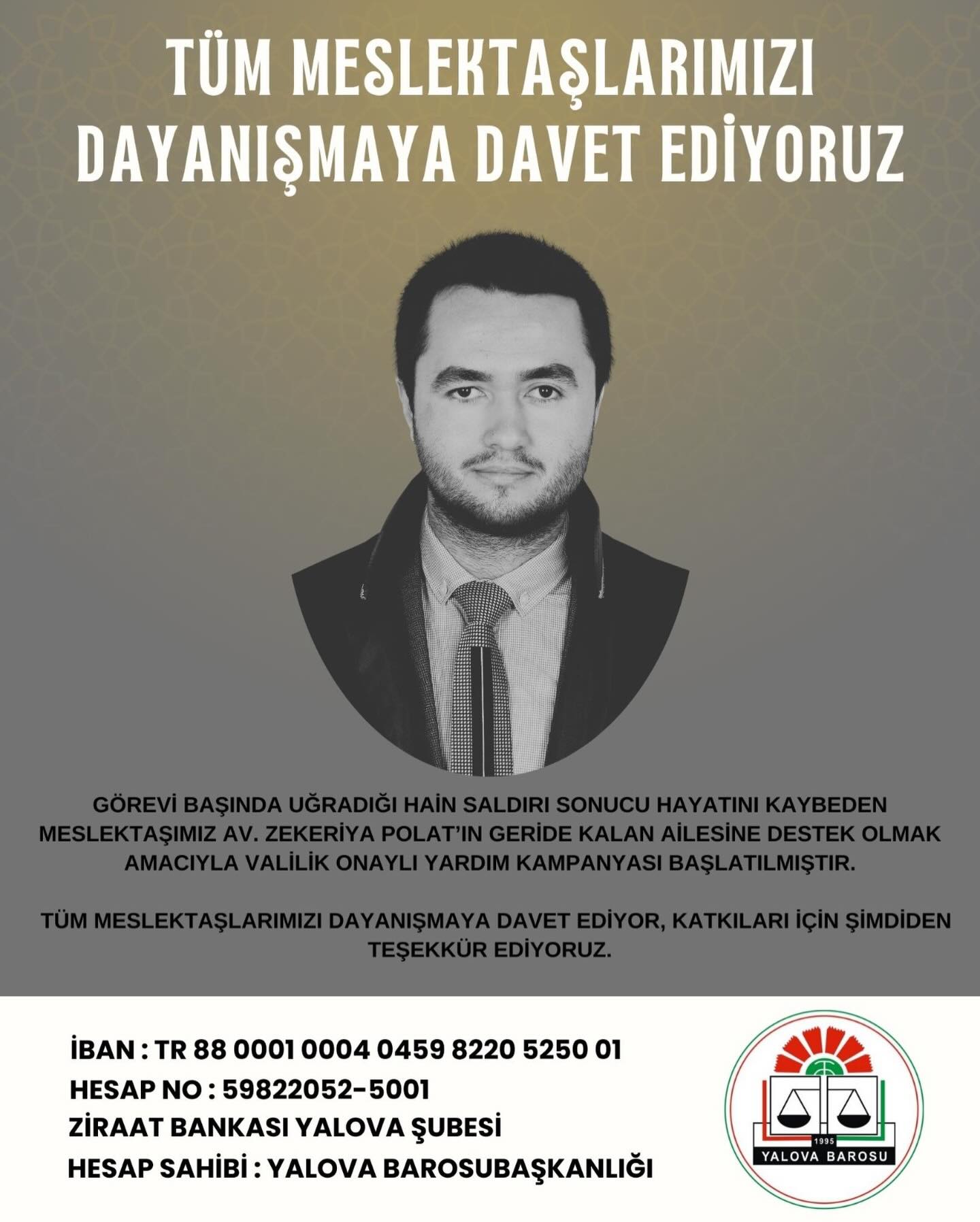 Yalova Avukat Zekeriya Polat Baro Yardim Kampanya (1)