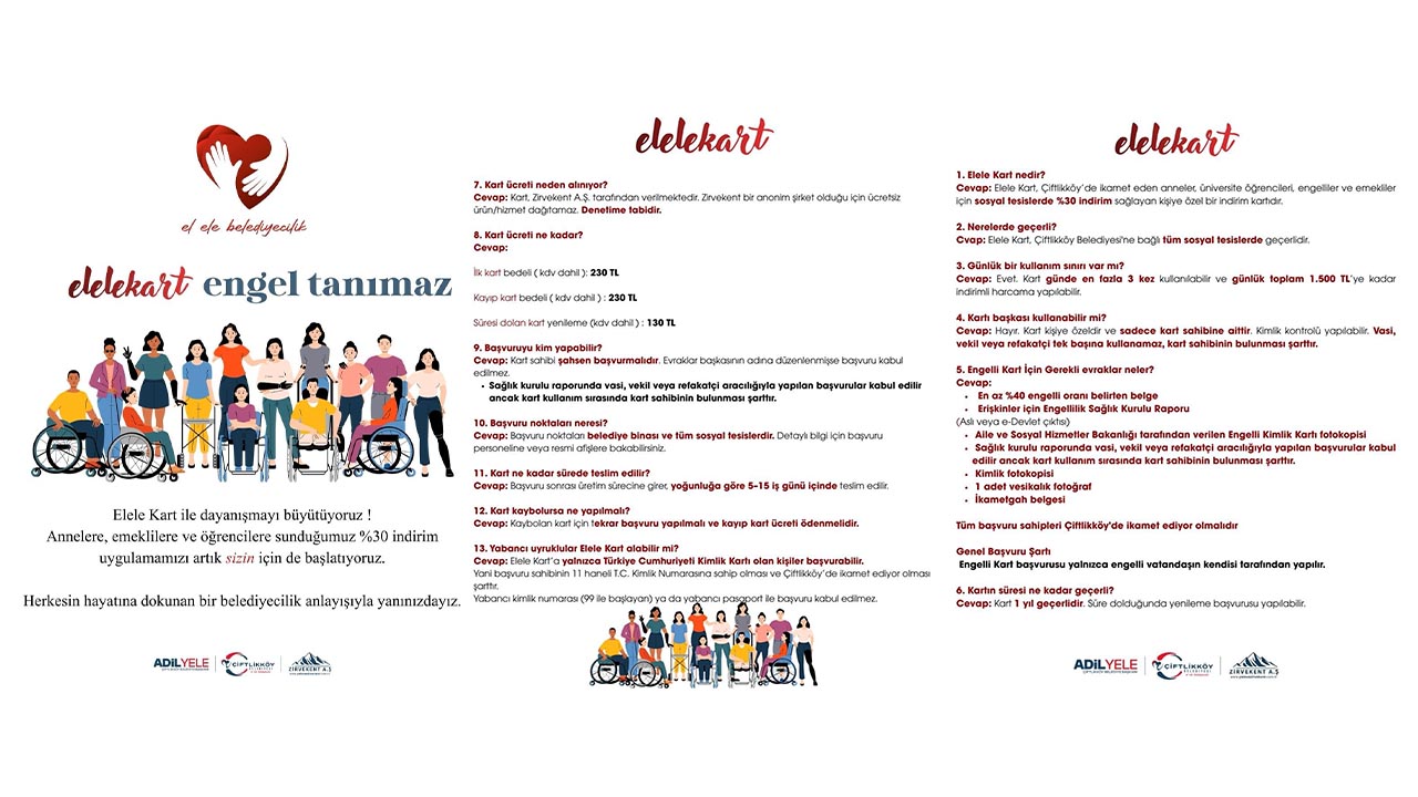 Yalova Ciftlikkoy Belediye Sosyal Beledieycilik Elele Kart Engelliler (1)