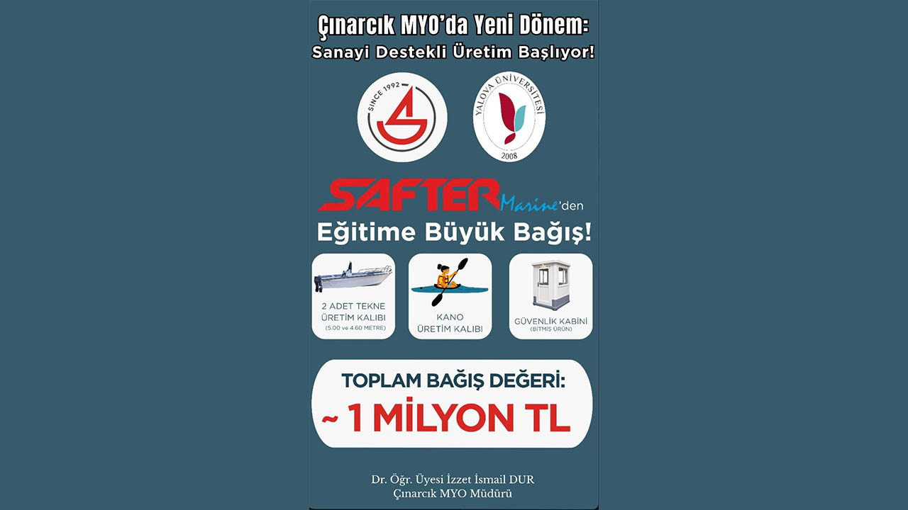 Yalova Universitesi Cinarcik Meslek Yuksekokul Safter Tersane Egitim Bagis (1)