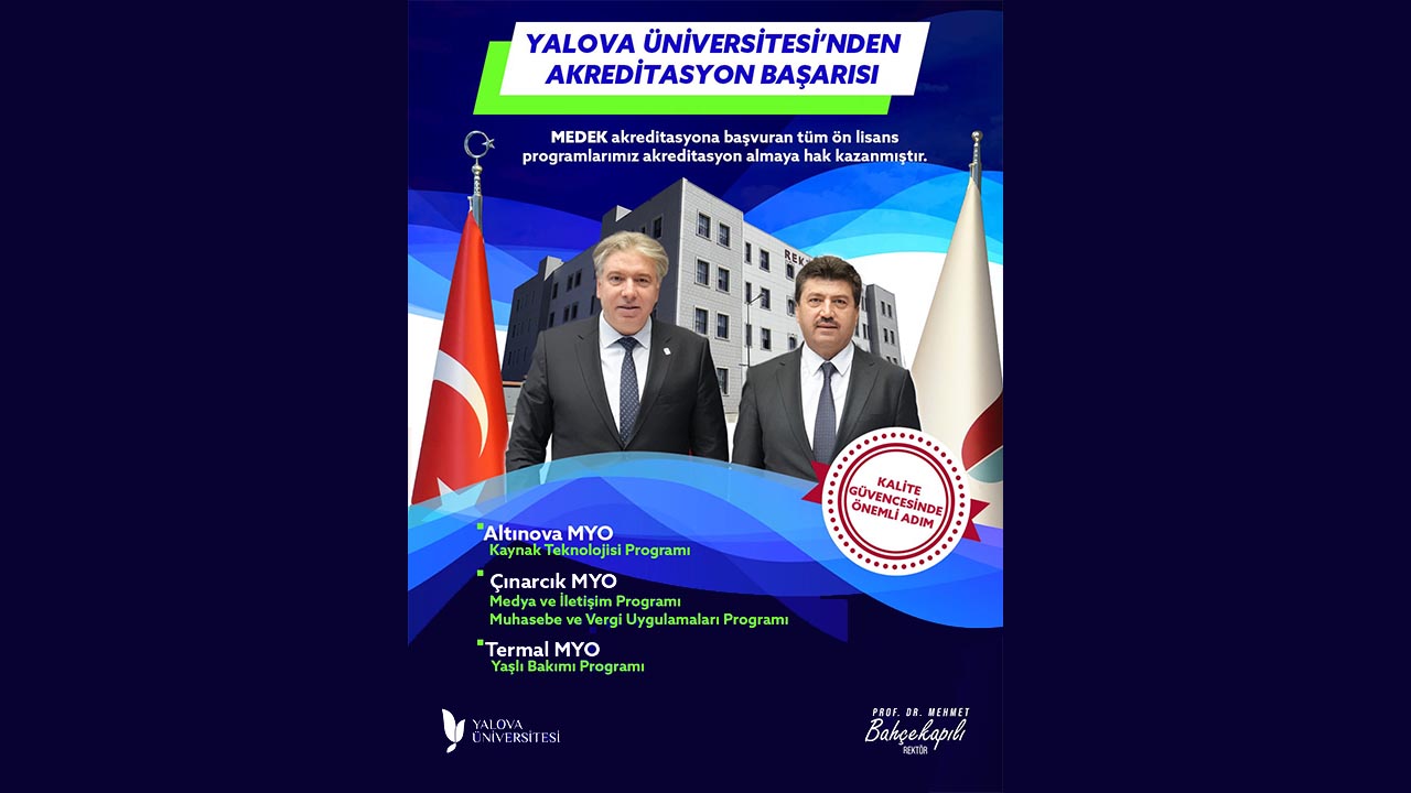 Yalova Universitesi Onlisans Programlar Akredite Basari (3)