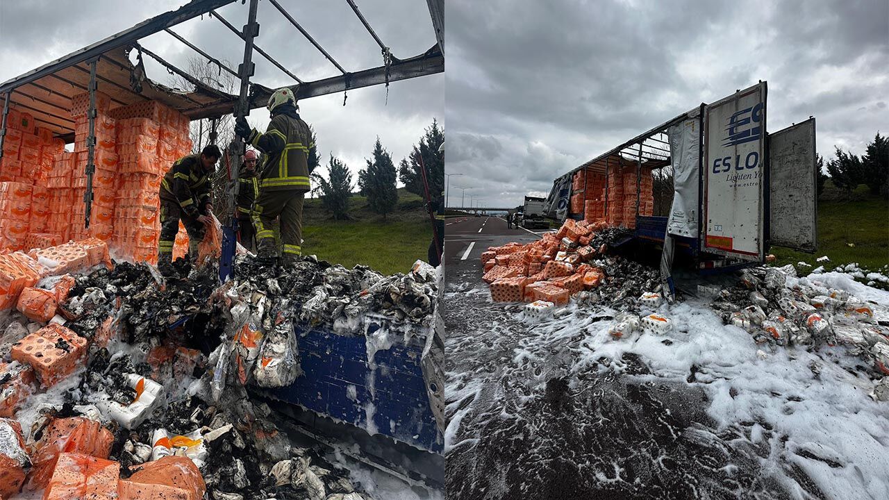 Kağıt Yüklü Tır Dorsesinde Büyük Yangın (3)